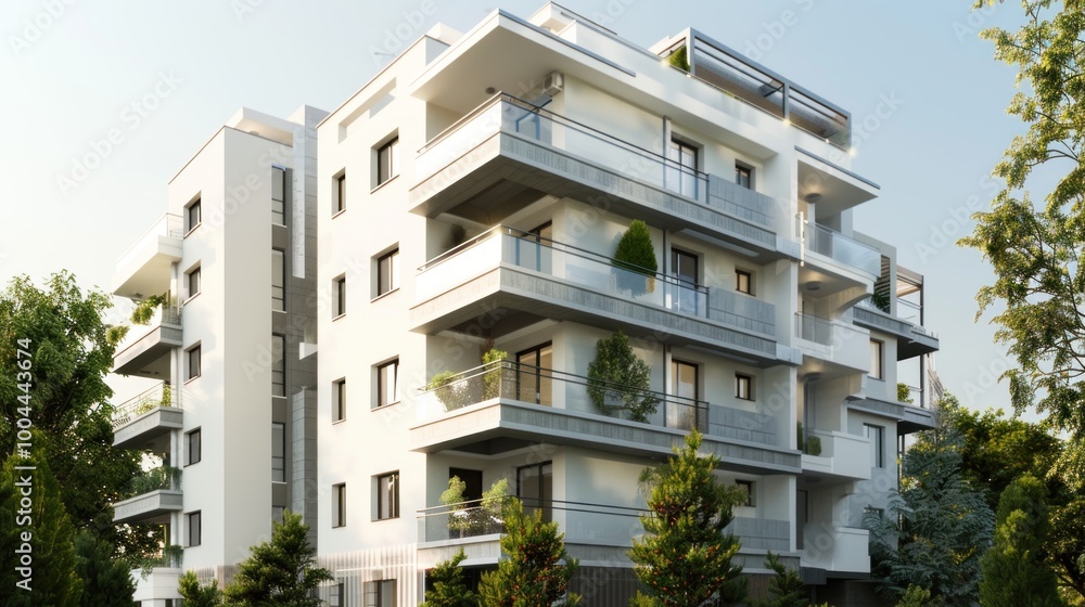 Obraz premium Modern Apartment Building