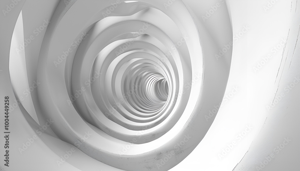Abstract tunnel or infinite hole in concept of vertigo. Abstract spiral background in black and white pattern Abstract tunnel or infinite hole in concept of vertigo. Abstract spiral background in black and white pattern