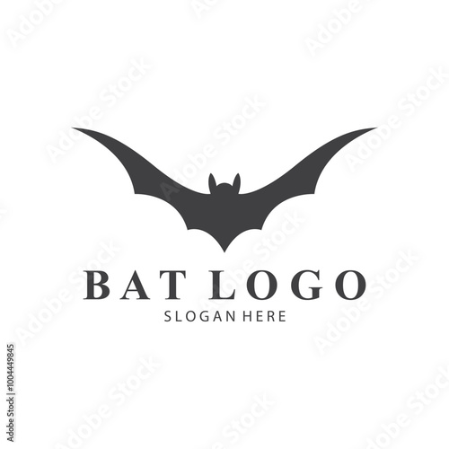 bat logo open wing bat logo simple design