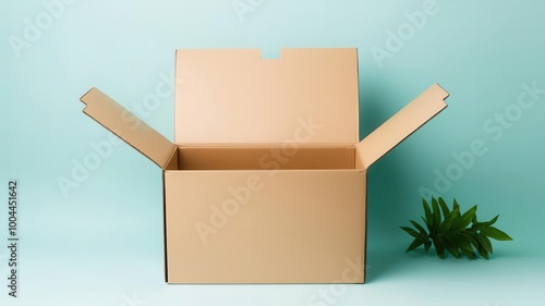 Box with fold-out sides for easier packing and unpacking of large items   fold-out design, easy packing photo