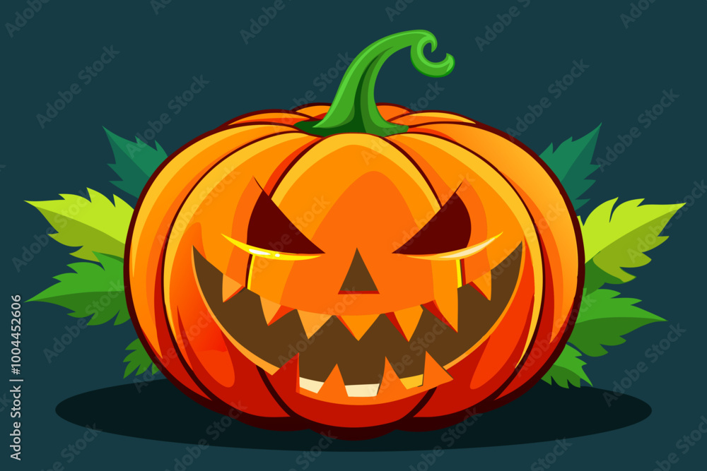Fototapeta premium halloween pumpkin on a white background