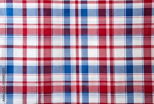 Wallpaper Mural Red and Blue Plaid Fabric Texture Pattern Torontodigital.ca