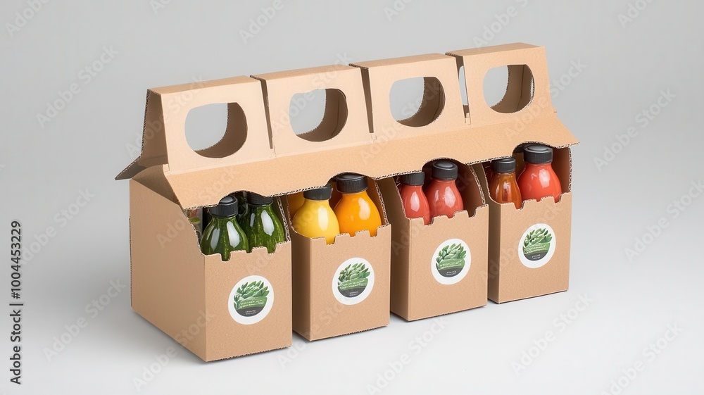 Corrugated display box with ergonomic cutouts for easy product ...
