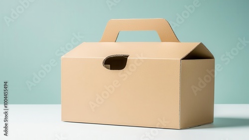 Wallpaper Mural Ergonomically designed corrugated box with curved edges and reinforced handles for safe carrying   ergonomic packaging, user-friendly design Torontodigital.ca