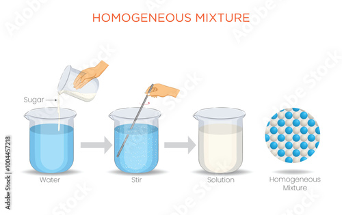 Homogeneous Mixtures Uniform Composition and Even Distribution