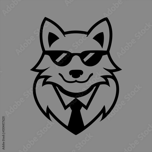 wolf head illustration