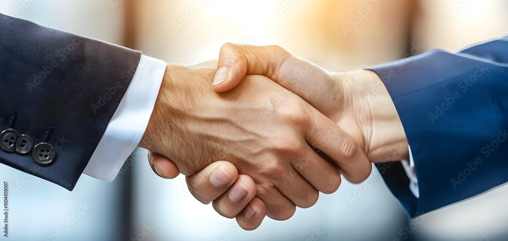 Business handshake over a negotiation table, consulting environment, contract discussion in progress, partnership deal, corporate success, close-up on hands, good fingers, good hand Business handshake over a negotiation table, consulting environment, contract discussion in progress, partnership deal, corporate success, close-up on hands, good fingers, good hand