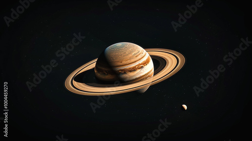 Saturn planet center of photo on spaces