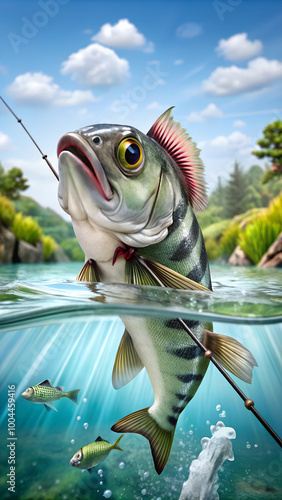 archer fish vector illustration photo