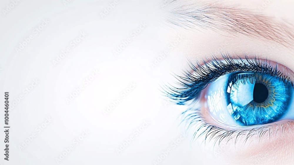 banner for website design for eyelash extension specialist, girl's eye with eyelash extensions on half screen, light background, banner for website design for eyelash extension specialist, girl's eye with eyelash extensions on half screen, light background,