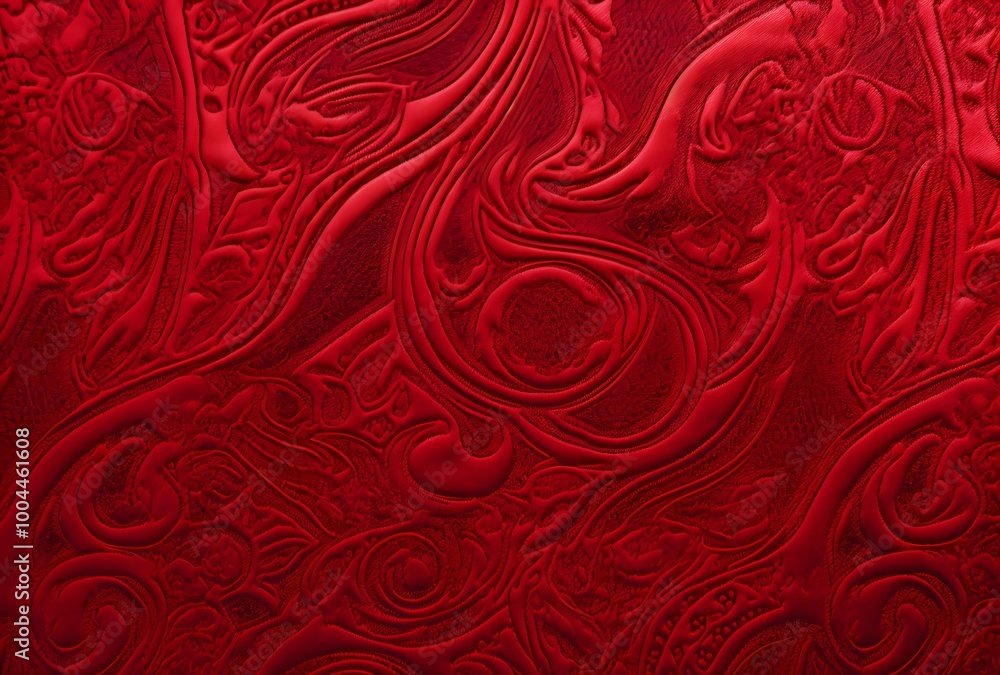 Intricate Red Paisley Pattern Background Texture Intricate Red Paisley Pattern Background Texture