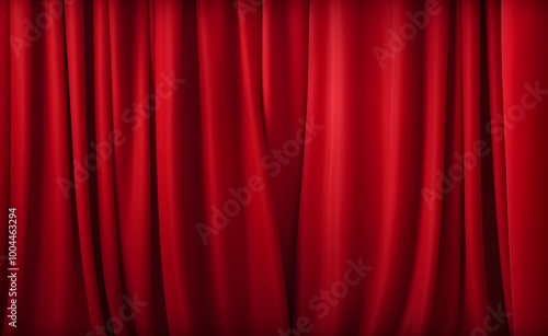 Red Stage Curtain Texture Background