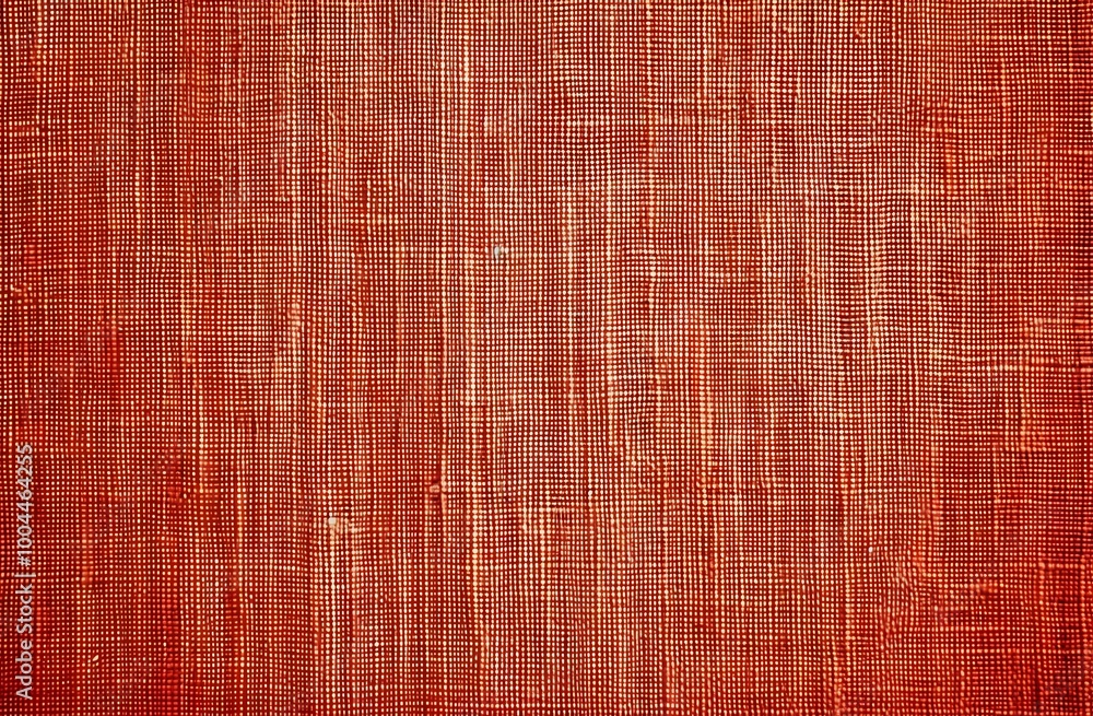 Fototapeta premium Red Terracotta Woven Fabric Background Texture
