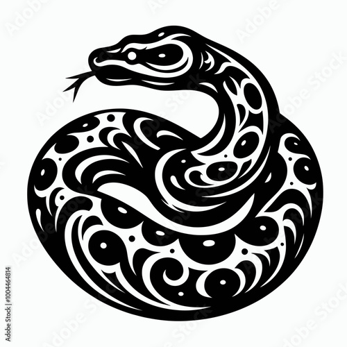 snake silhouette vector illustration, animal illustrations artwork and design, Snake silhouette flat vector illustration logo icon clipart isolated on white background