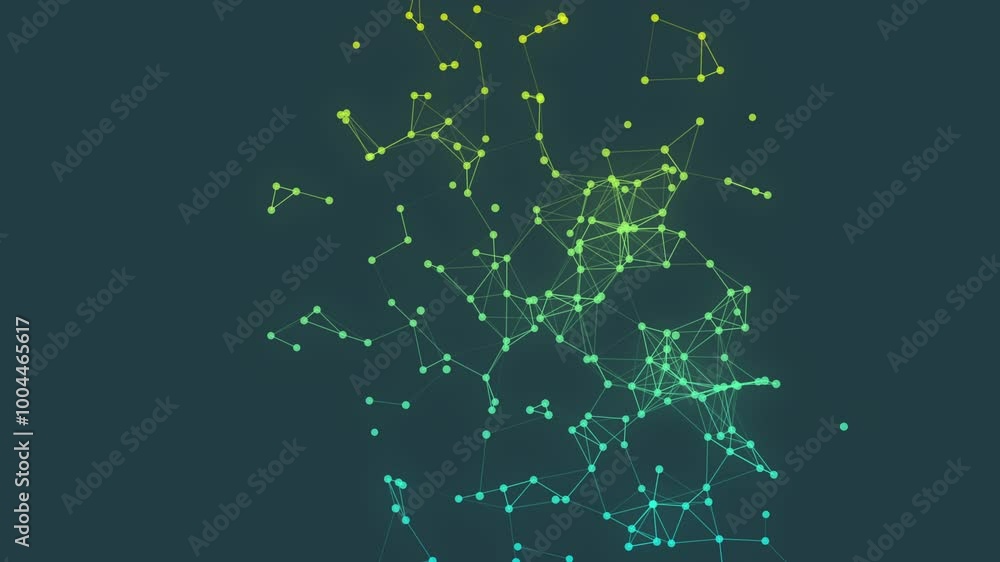 4k abstract plexus mesh geometric technology with lines and dots animated background.