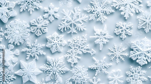 Background Pattern of intricate snowflakes