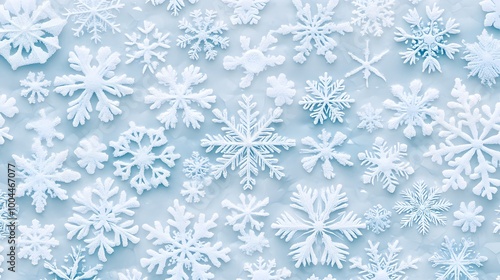 Background Pattern of intricate snowflakes