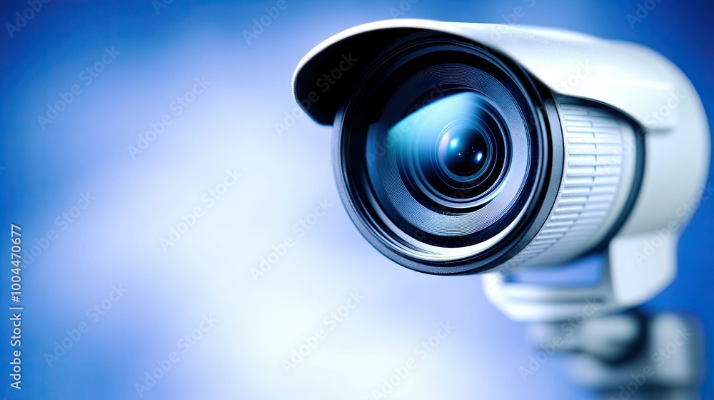 Close-up of a high-end digital video camera lens, capturing the precision and detail of professional filmmaking equipment. Close-up of a high-end digital video camera lens, capturing the precision and detail of professional filmmaking equipment.