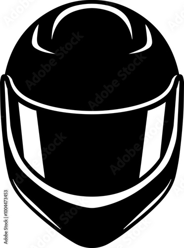 Motorcycle racer helmet icon. Vector.