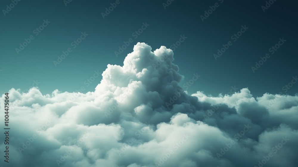 A large cloud of white clouds in the sky A large cloud of white clouds in the sky