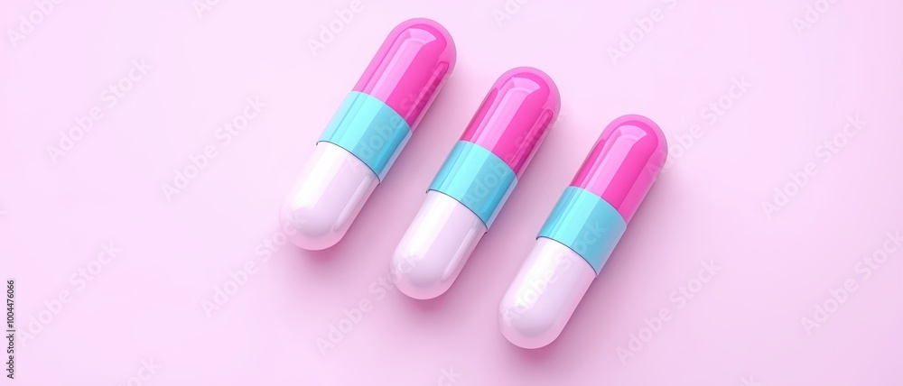 Colorful capsules on a pink background, highlighting pharmaceutical products for health. Colorful capsules on a pink background, highlighting pharmaceutical products for health.