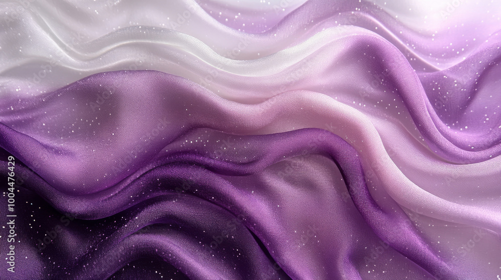 Obraz premium Close-up of a soft, purple and white ombre fabric.