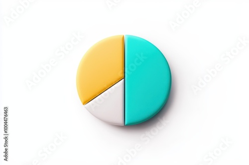 Free Download Colorful pie chart on white background, data representation concept. - GFXLoad