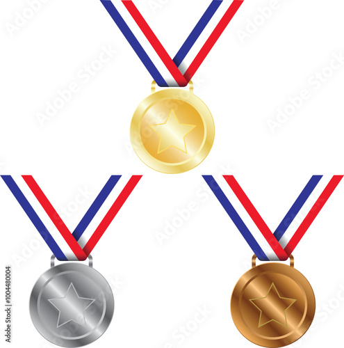 Gold Silver and Bronze Medals