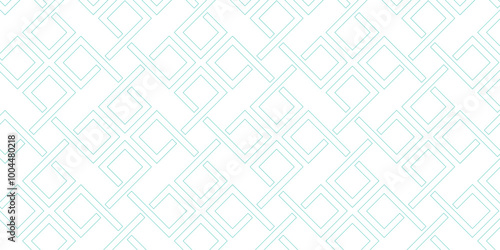 Seamless pattern design with geometric shape  | Modern geometric shape pattern design | Square shape vector background design | Royal blue color geometric shape pattern design