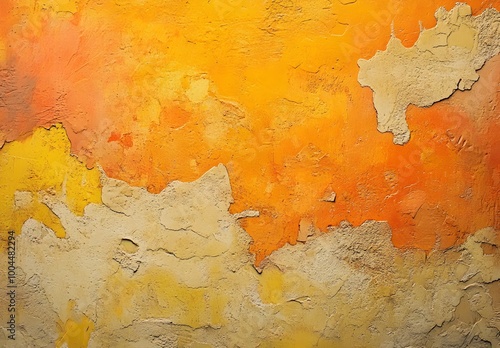 Warm Orange and Yellow Wall Texture