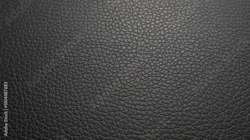 Wallpaper Mural A detailed close-up of black leather, showcasing its natural grain and texture. The surface features fine creases and patterns that emphasize the materials premium quality and durability. Torontodigital.ca