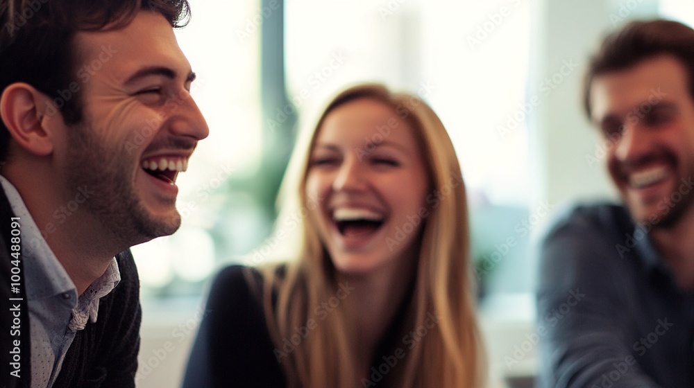 Joyful Moments of Laughter in a Group Setting Joyful Moments of Laughter in a Group Setting