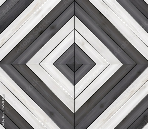 Seamless Pattern of Diamond Shaped Wood