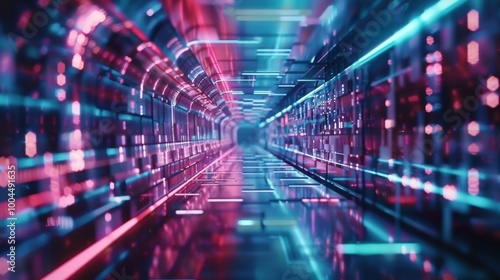 Wallpaper Mural Abstract Neon Tunnel Background Torontodigital.ca