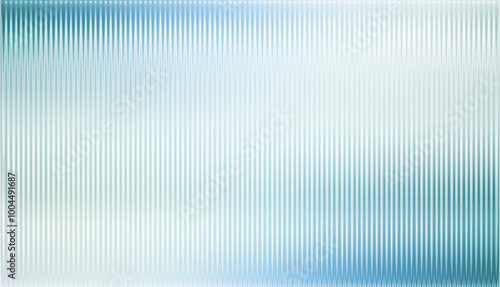 Vector ribbed glass texture background. Blue white grey green ribbed glass. Mesh gradient. acrylic ribbed bath surface. Reeded glass background semitransparent overlay. Bath wall window