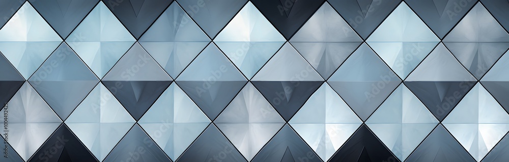 Abstract Geometric Pattern with Blue and Grey Tones Abstract Geometric Pattern with Blue and Grey Tones