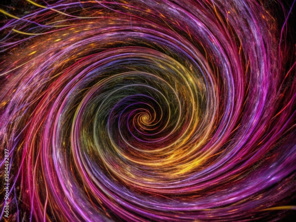 Fototapeta premium Vortex of swirling colors creating a mesmerizing effect.