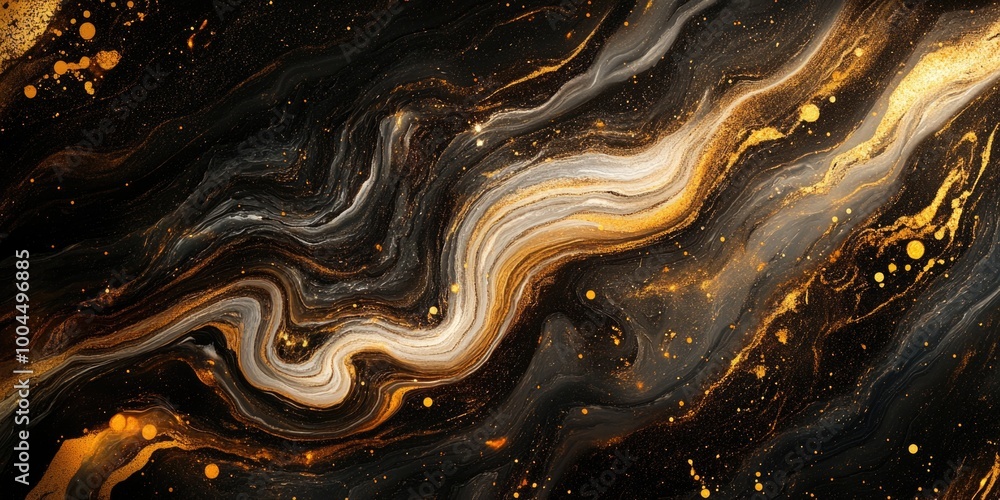 Black and Gold Marble Surface Black and Gold Marble Surface