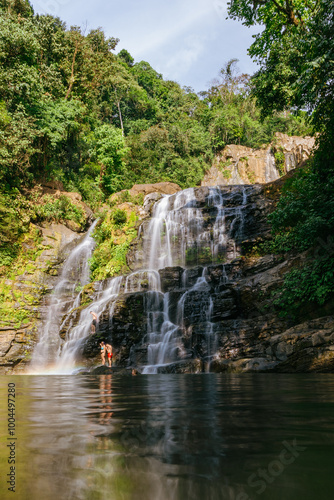 waterfall in the forest of Costa Rica