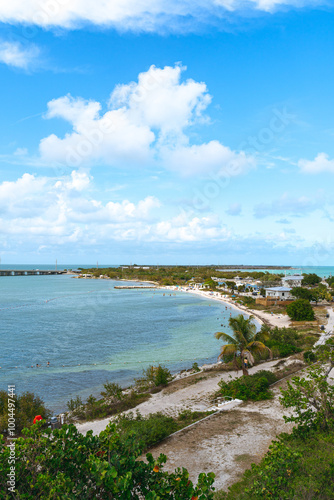 beach and sea in the keys of florida