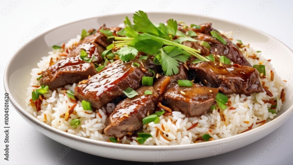 Kabuli - rice with stewed mutton with raisins in Afghan style. Kabuli - rice with stewed mutton with raisins in Afghan style.