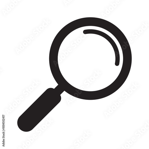 Magnifying glass icon, magnifier or loupe icon. Search icon.