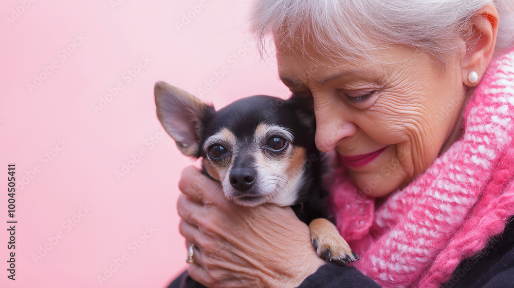 Dog Lover with Puppy Dog Lover with Puppy