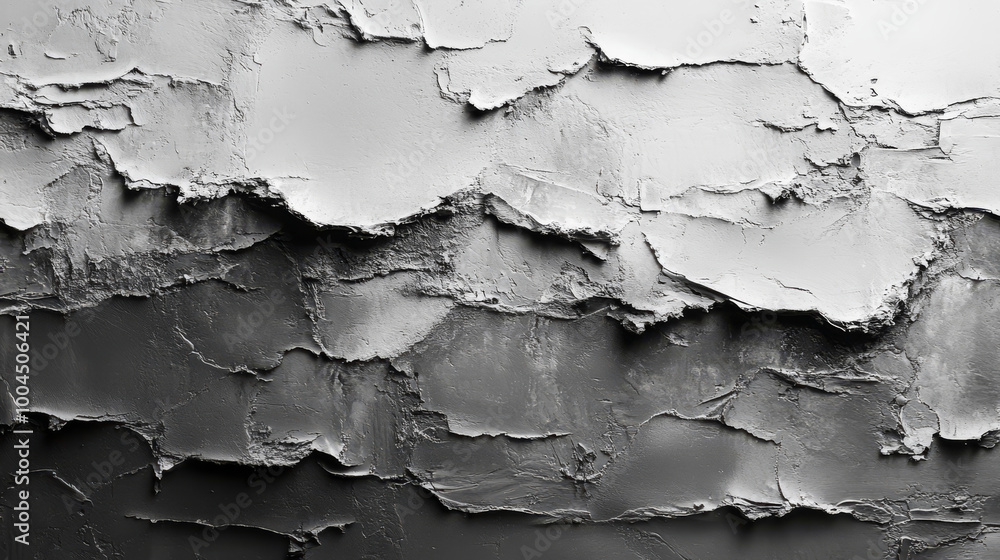 Obraz premium Textured gray and white paint abstract background.