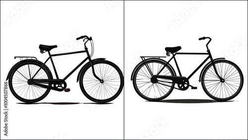 bicycle silhouette vector