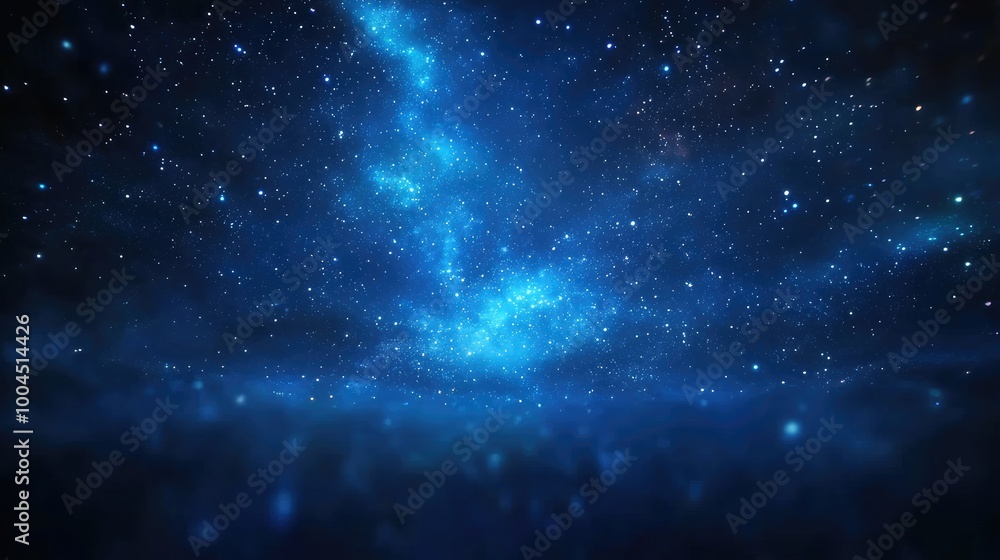 Naklejka premium Mesmerizing Starry Night Sky with Photorealistic Details