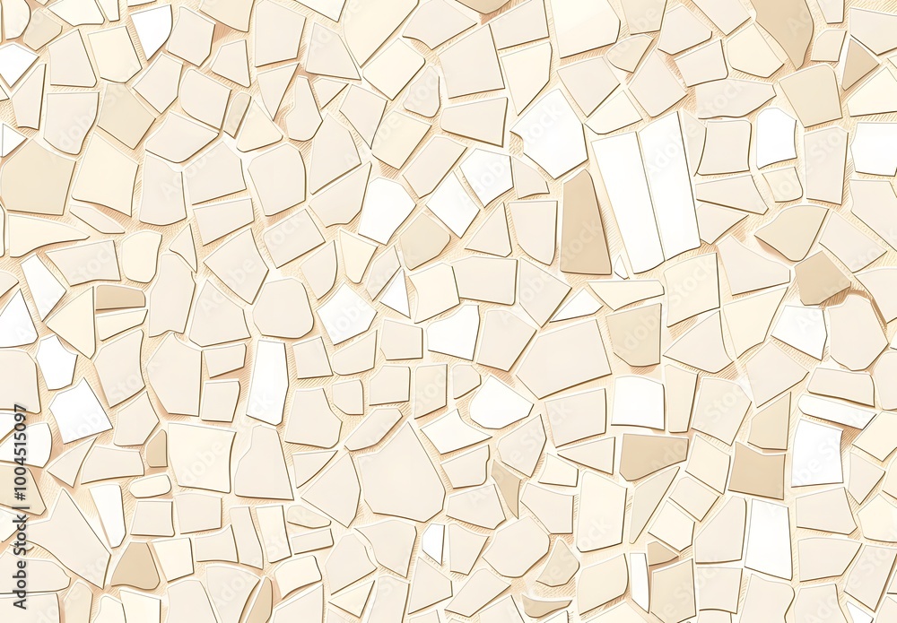 Beige & White Mosaic Tile Background Texture Beige & White Mosaic Tile Background Texture