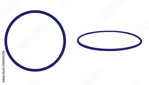 Blue hool hoop. vector illustration
