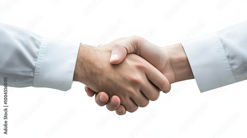 Business handshake symbolizing agreement and partnership Business handshake symbolizing agreement and partnership