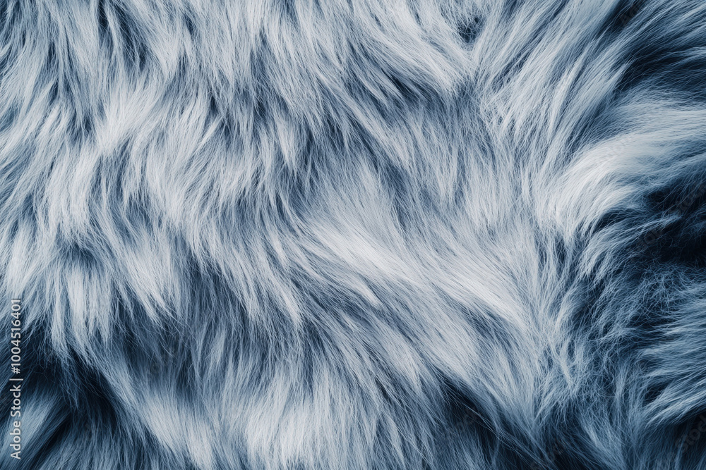 Soft and fluffy blue-grey fur texture creating a cozy atmosphere, perfect for decor or fashion accessories in a modern setting. Generative AI Soft and fluffy blue-grey fur texture creating a cozy atmosphere, perfect for decor or fashion accessories in a modern setting. Generative AI